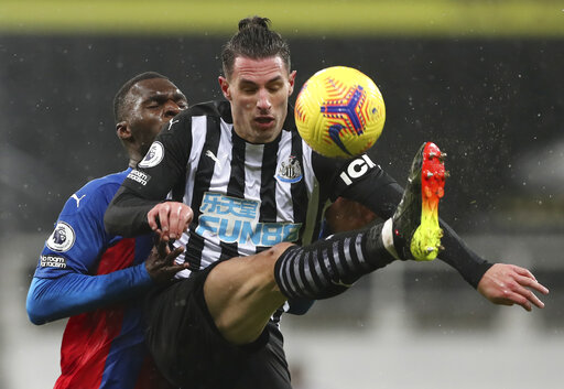 Palace recovers to beat Newcastle 2-1 in Premier League