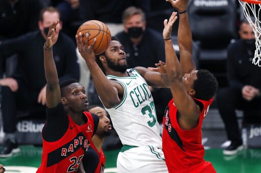 Ojeleye scores career-high 24, Celtics down Raptors 120-106