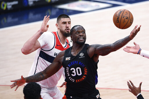 Randle, Knicks outmuscle Beal-less Wizards in 109-91 win