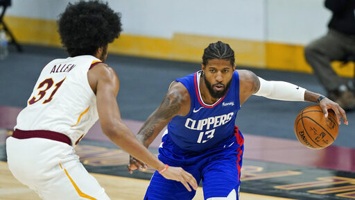 Clippers' Paul George out with sore right foot vs Celtics