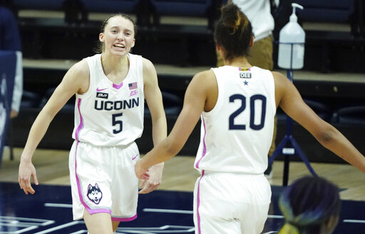 Bueckers carries No. 2 UConn past No. 1 South Carolina in OT