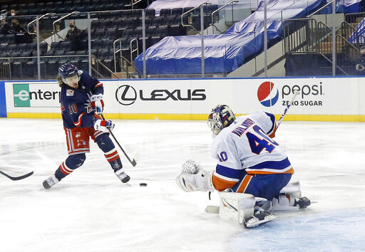 Islanders blank Rangers 2-0, Varlamov earns 3rd shutout