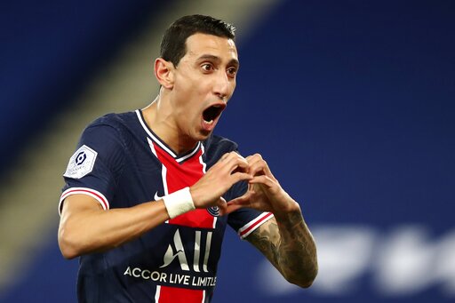 Di Maria doubtful for PSG match at Barca in Champions League