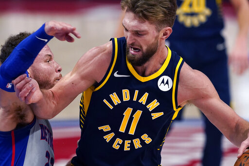 Pacers snap 4-game skid with 111-95 win over Pistons