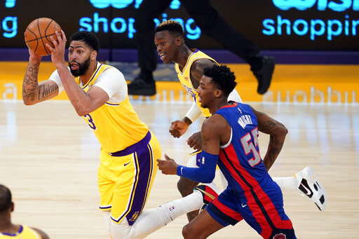Anthony Davis sits out for Lakers with sore Achilles tendon