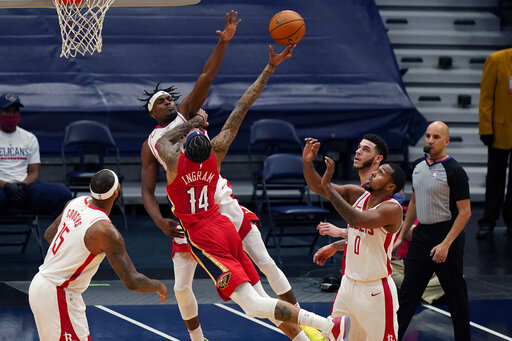Hart gives Pelicans a boost in 130-101 win over Rockets