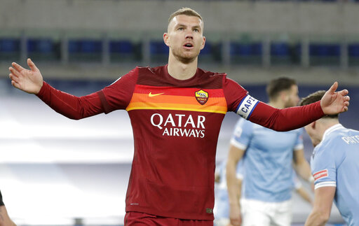 Dzeko stripped of Roma's captaincy after clash with Fonseca