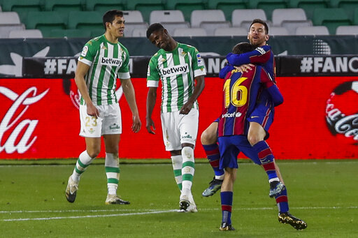 Super sub Messi sparks Barca to 3-2 comeback win at Betis