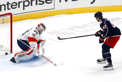 Texier's shootout goal lifts Blue Jackets over Panthers 3-2