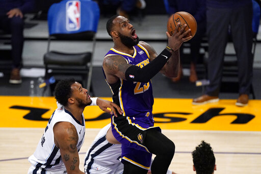 Davis propels Lakers past Grizz 115-105 for 7th straight win