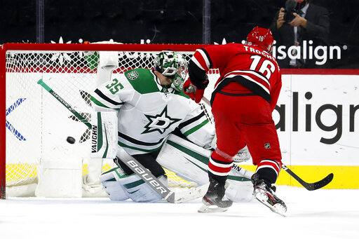 Hurricanes beat Stars 4-3 on SO for series sweep